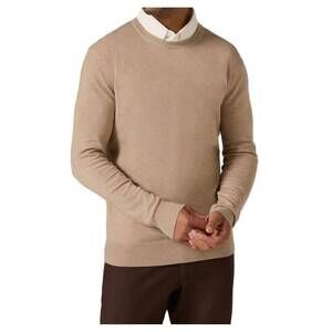 NEW 7DIAMONDS alcott crewneck sweater in tan